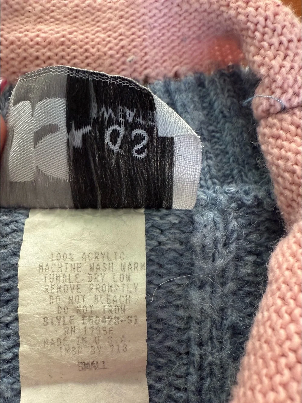 JS Kids Pastel Heart Knit Sweater